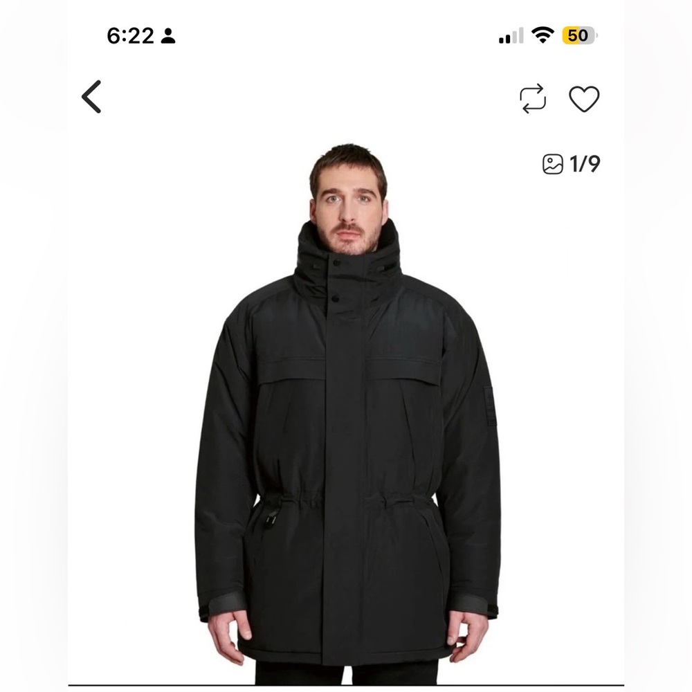 Men's Black Insulated Ski Jacket